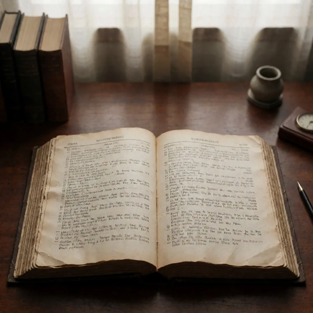 Libro contable con anotaciones financieras manuscritas